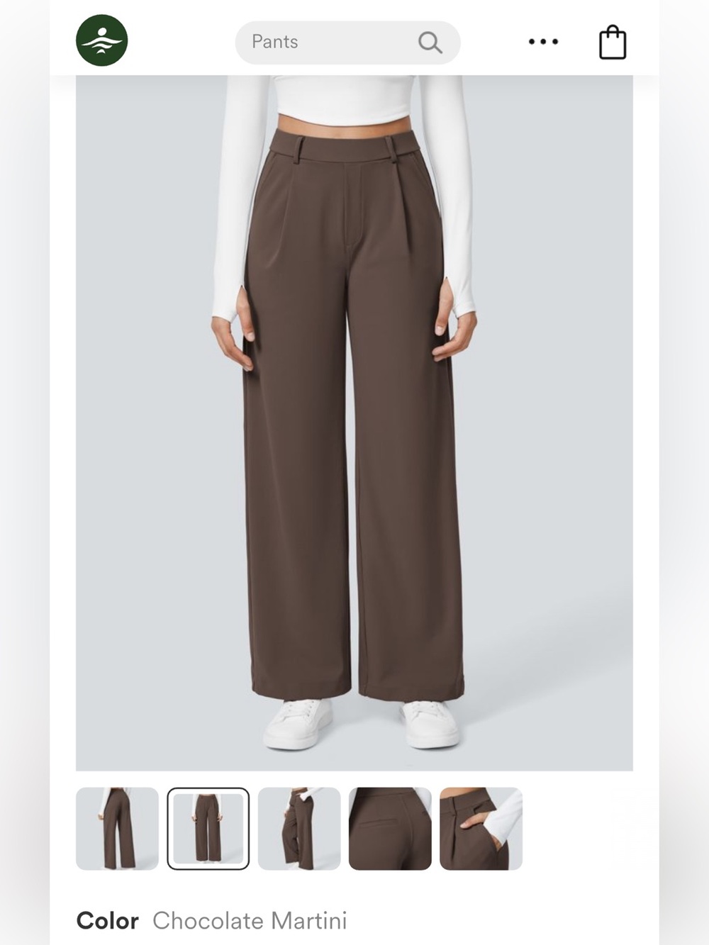 NWT Halara Flex DayStretch High Waisted Pocket Straight Leg Work Size M Petite
